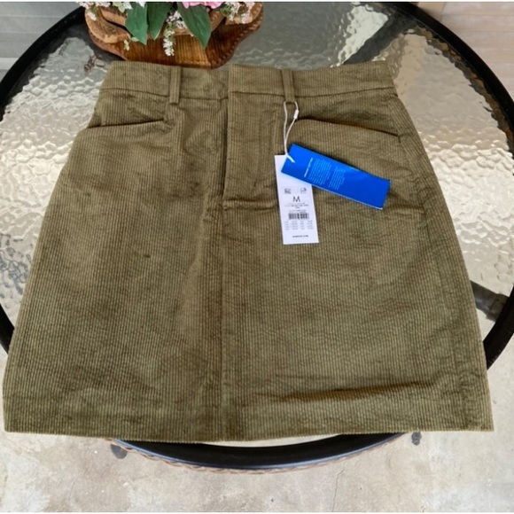 Samsoe Samsoe Moonstone Stretch Organic Cotton Corduroy Skirt NWT - Picture 4 of 8